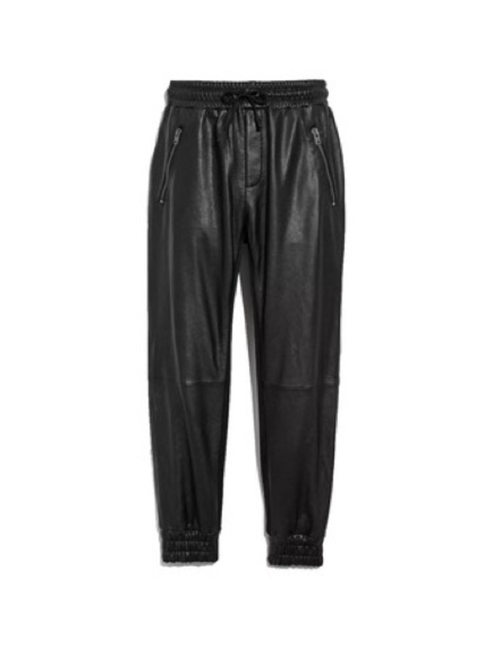 Women’s Black Lamb Leather Coach Joggers Size: 8